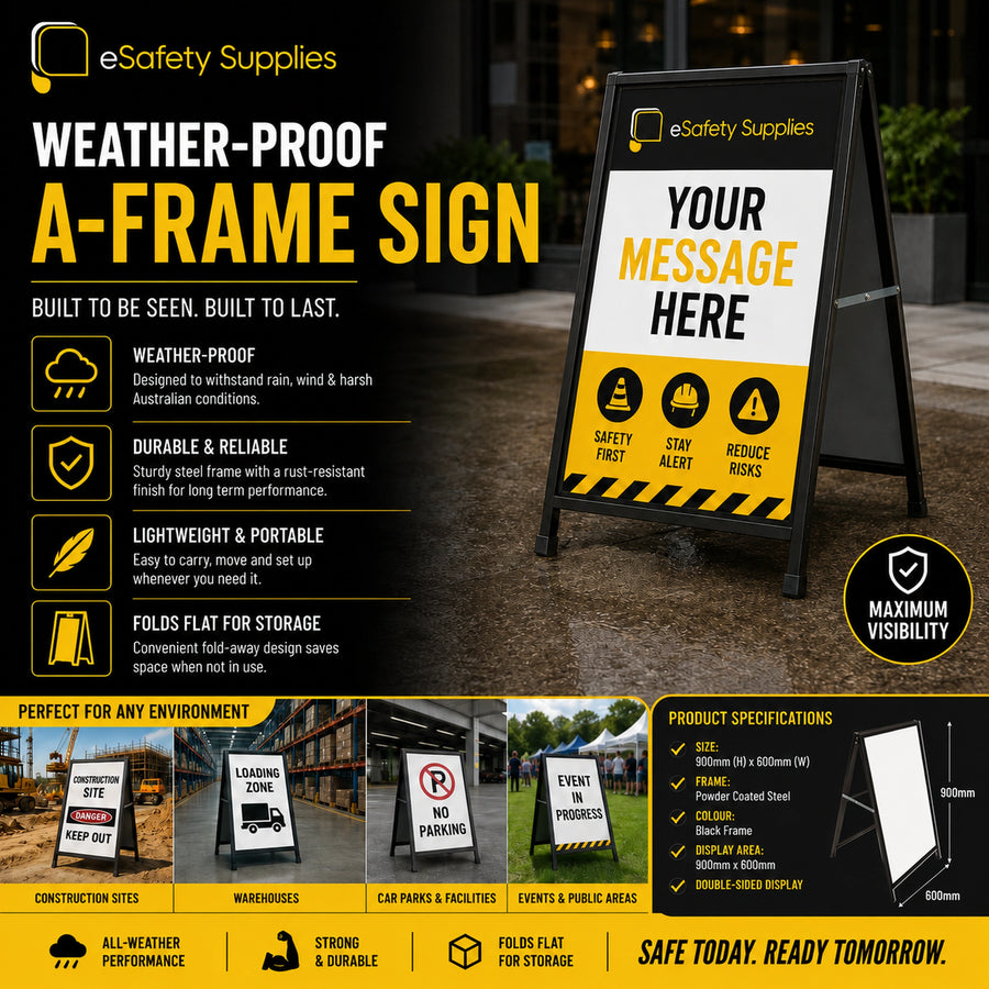 Weather Proof A Frame Sign - 900x600 - Sign Frames