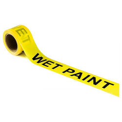 Safety Tape - Barricade "Wet Paint" - 72mm x 100M Roll