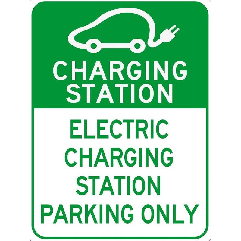 Parking Sign –Electric Charging Station Parking Only – 450 x 600mm 0.7 kg