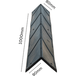 Black Rubber Corner Guard - 1000mm
