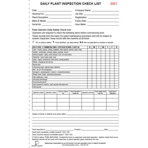 Daily Plant Checklist Books
