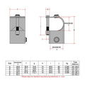 CopeRail 135 - Clamp-on Tee