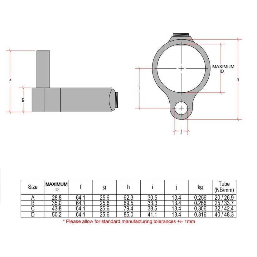 CopeRail 140 - Gate Hinge Pin