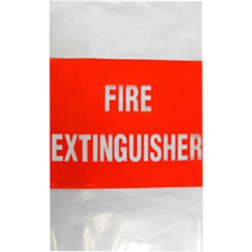 Thick UV Plastic Cover - Suits 4.5kg Fire Extinguisher (380 x 520mm) 1.75 kg