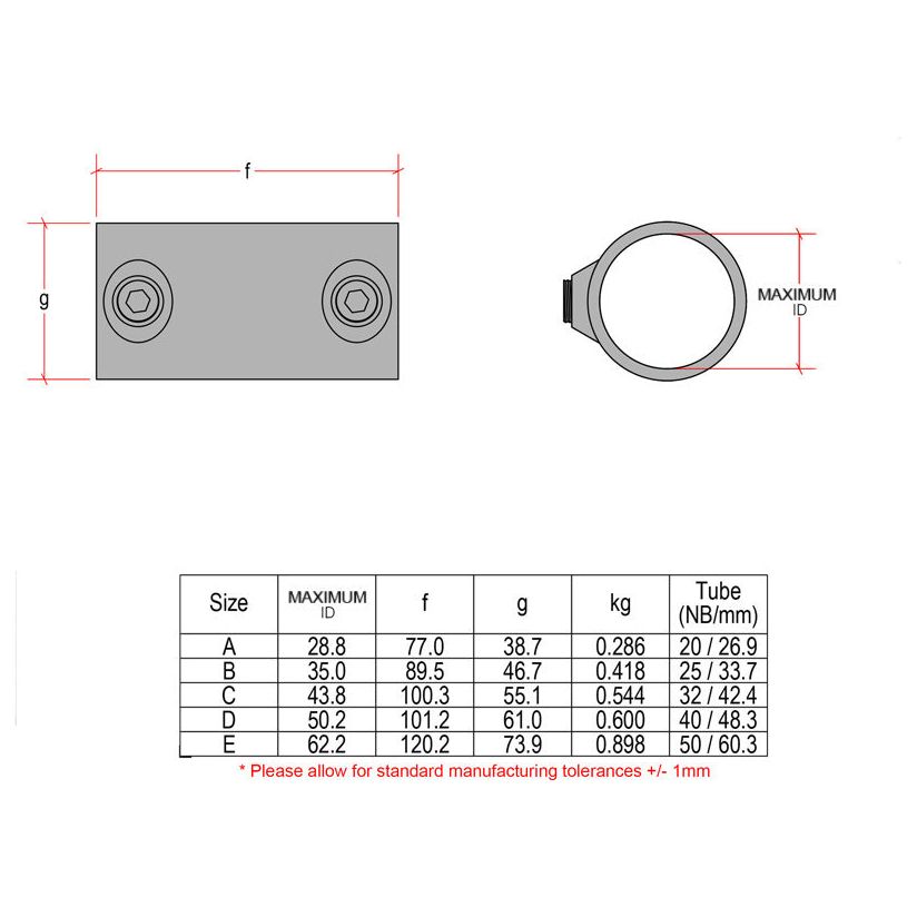 CopeRail 149 - External Tube Joiner