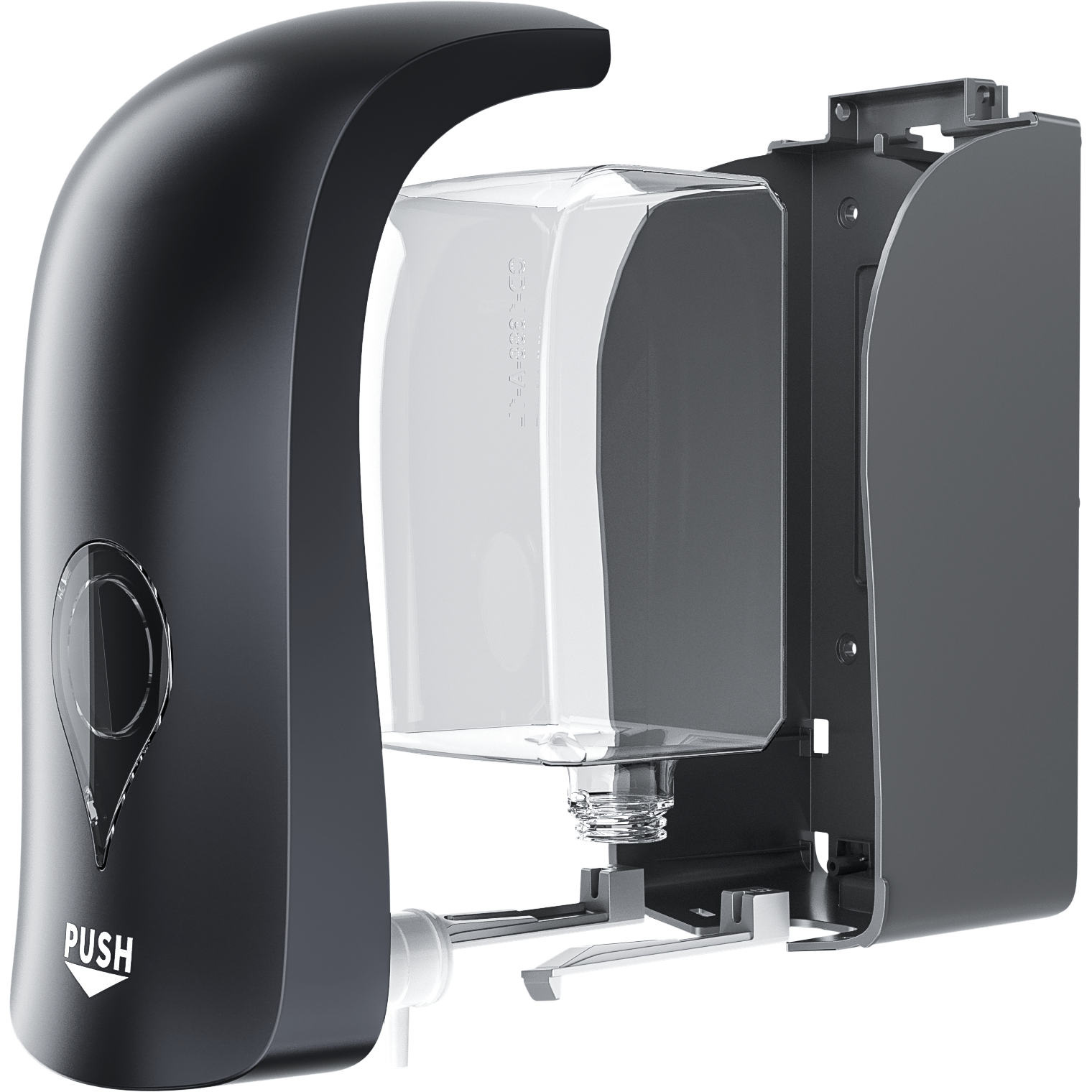 LUVELLE Soap Dispenser - 1 Litre 14 kg Color Black CD-1688ABLK