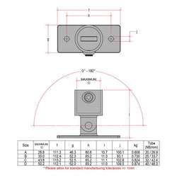 CopeRail 169 - Wall Swivel