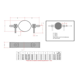 CopeRail 171 - Double Panel Mesh Clip