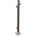 Metal Edge Pannel Post With Side Locks 1m x 50mm x 50mm