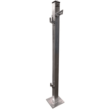 Metal Edge Pannel Post With Side Locks 1m x 50mm x 50mm 17.5 kg