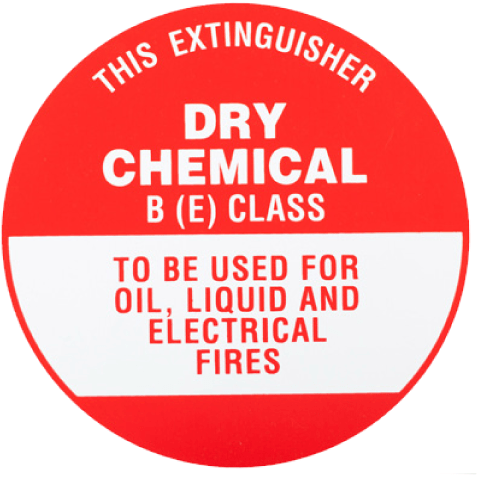 BE - Extinguisher Identification Sign - Metal 3.5 kg
