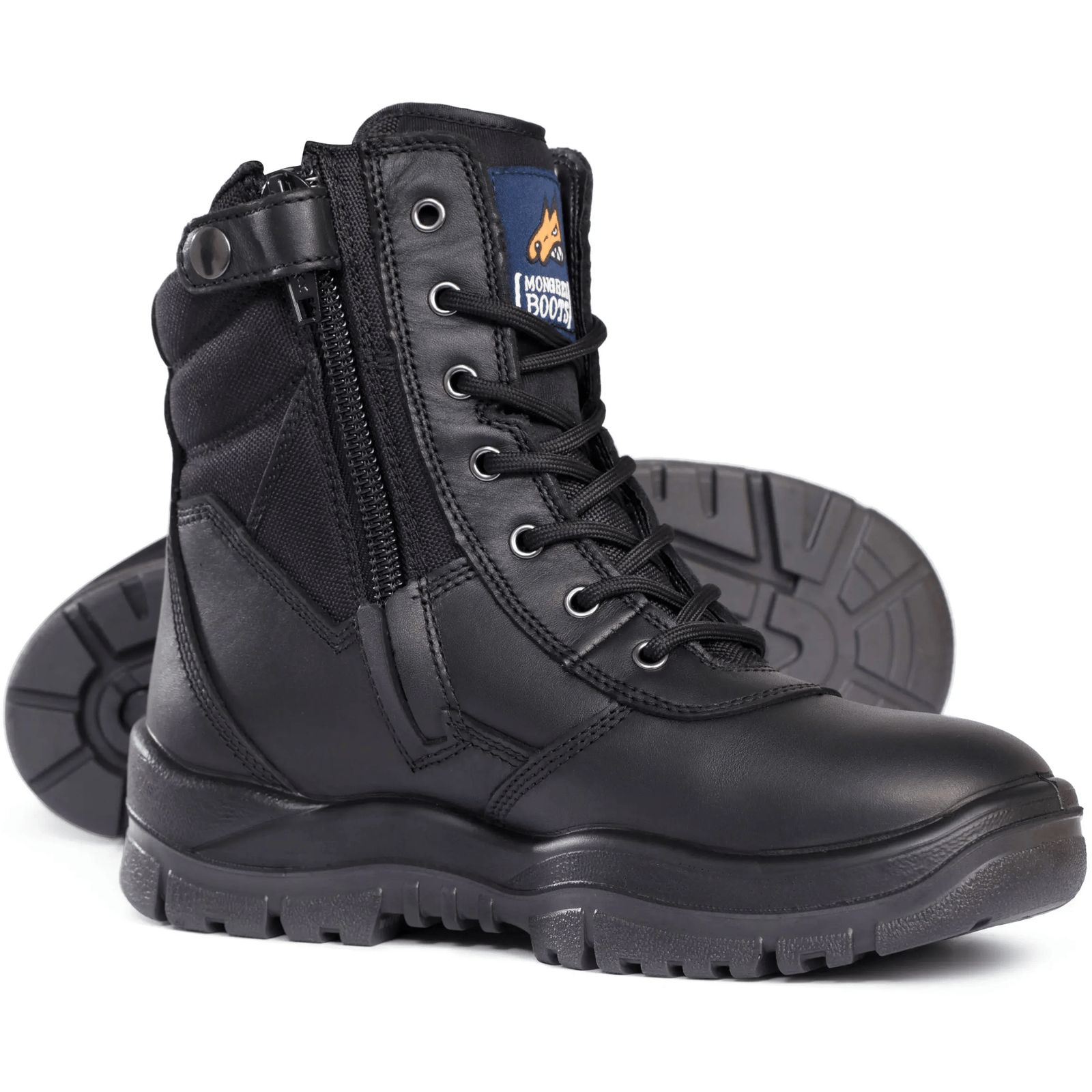 MONGREL High Leg ZipSider Safety Boots 2.975 kg UK 12 (EU 47)