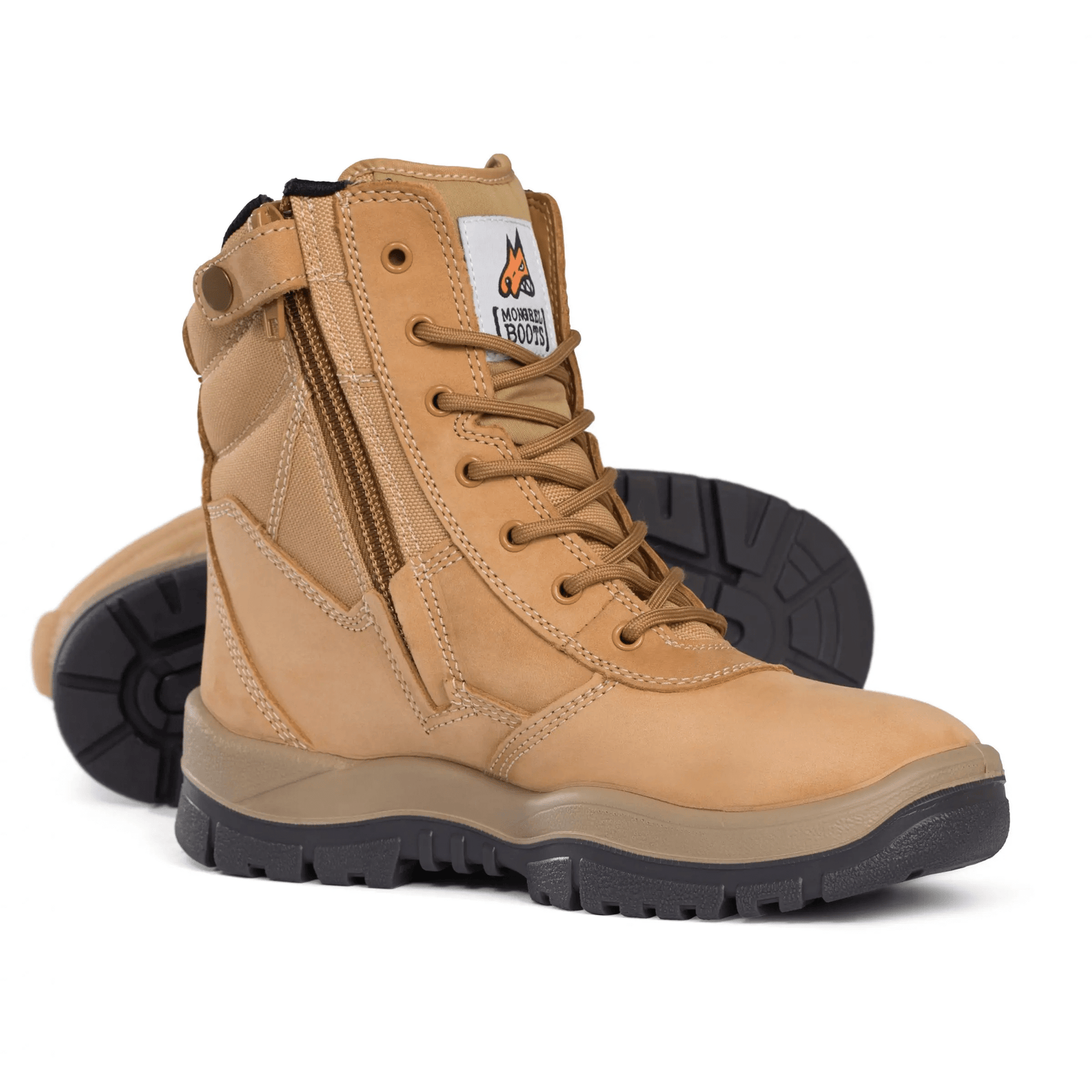 MONGREL High Leg ZipSider Safety Boots 2.975 kg UK 13 (EU 48)