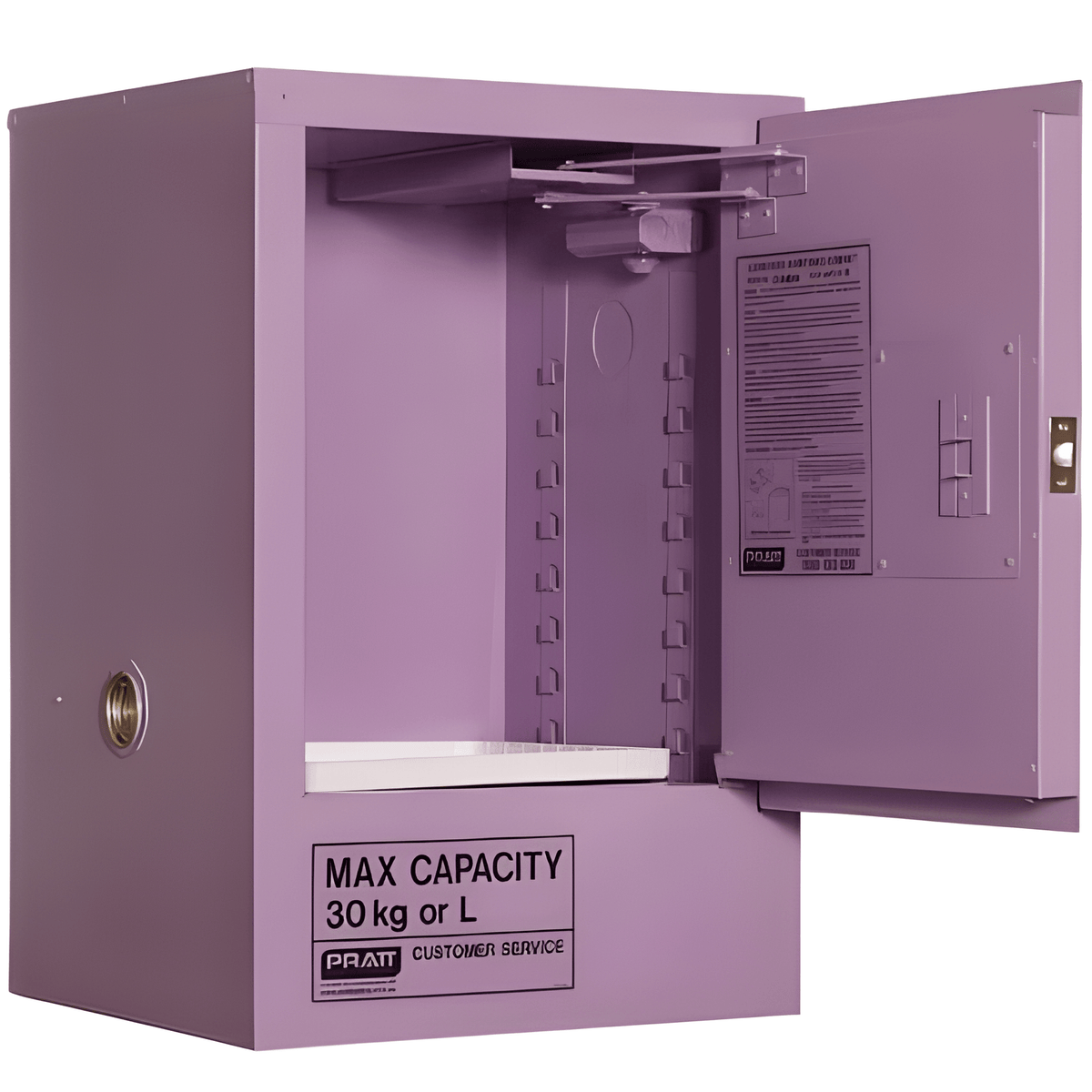 Corrosive Storage Cabinet 30L 1 Door, 1 Shelf