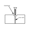 Countersunk Screwbolt - Galvanised - 8x75mm