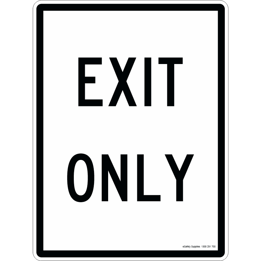 450x600_Exit Only