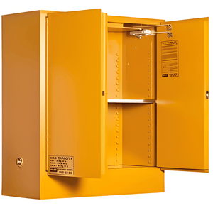 Toxic Storage Cabinet 160L 2 Door, 2 Shelf