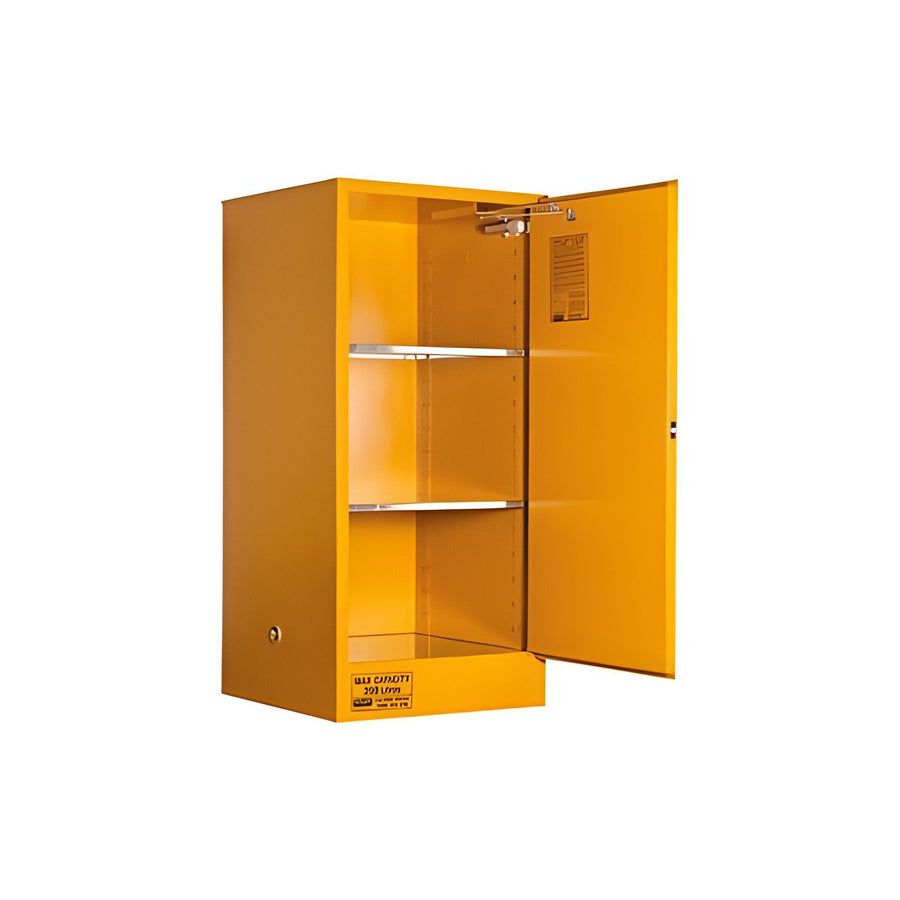 Flammable Storage Cabinet 350L 1 Door, 3 Shelf