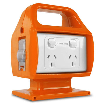 Portable 4 Socket Power Outlet - 240V 10amps 17.5 kg