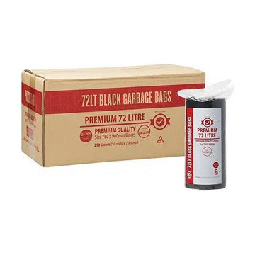 72 Litre Premium Garbage Bag Bin Liners – 5 x Rolls 42 kg