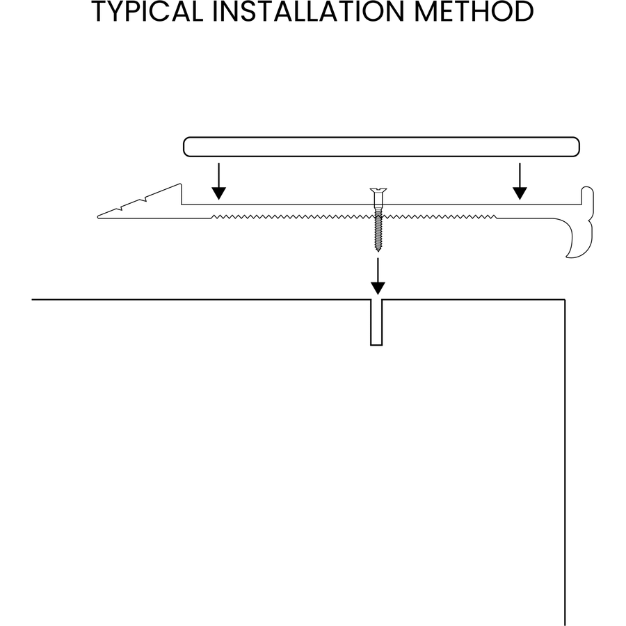 Stair Nosing - ESN12 3.5 kg Grey Base Clear Anodised ESN12CG