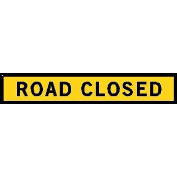 road closed boxed edge sign