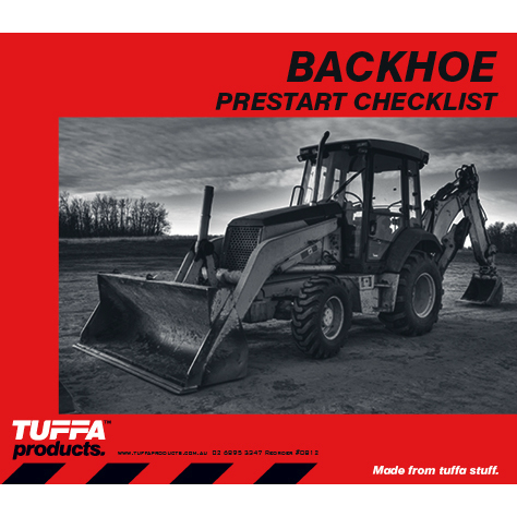 Backhoe Prestart Checklist Books