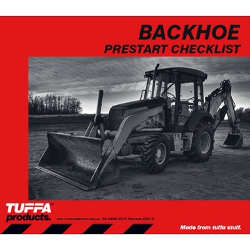 Backhoe Prestart Checklist Books 2.1 kg