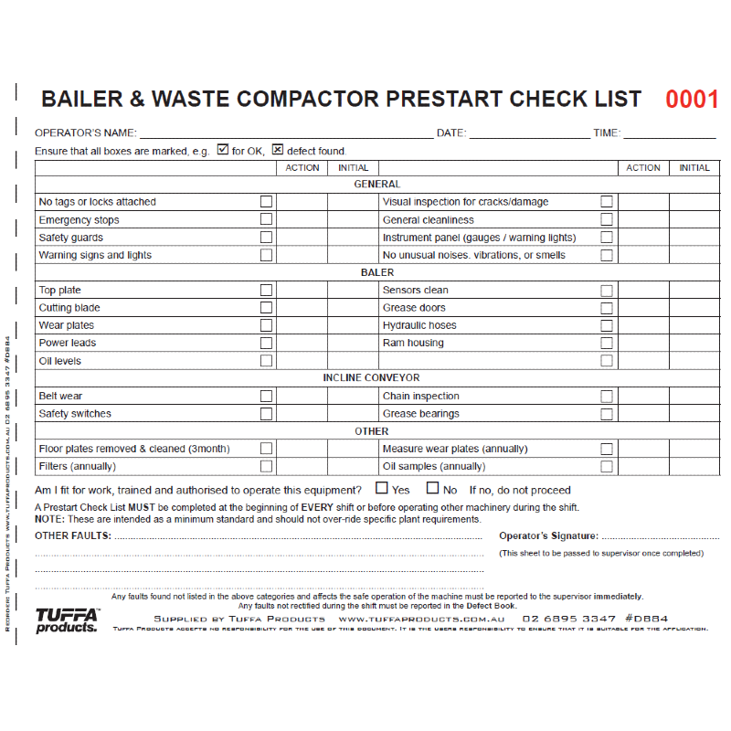 Bailer-Waste-Compactor-Checklist-3