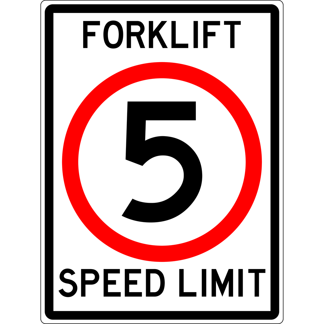 Speed Limit Signs for Posts & Walls | eSafety Supplies – eSafety Supplies