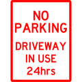 Carpark Sign - No Parking Driveway In Use 3.5 kg 300x450