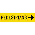 Pedestrians Right Corflute Sign 10 kg