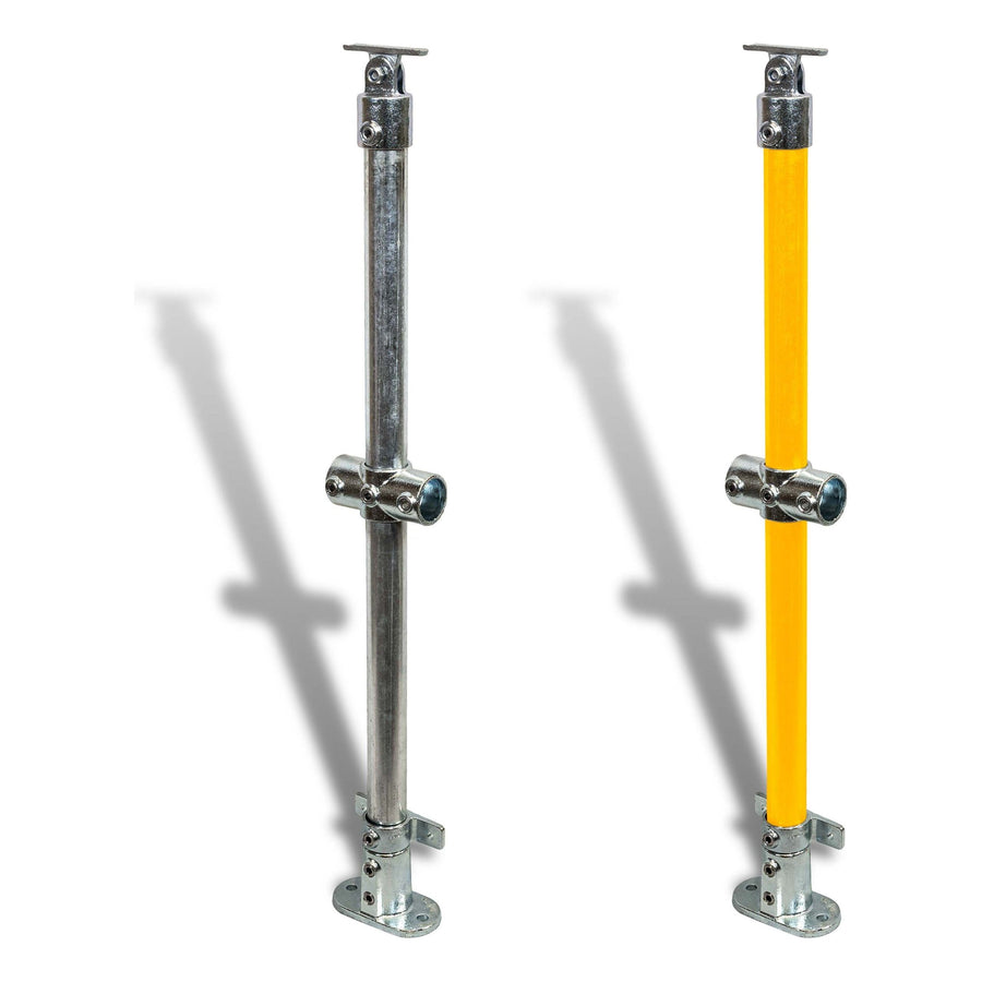 Cope – DDA Through Stanchion (Straight Base) – Wall Mount 35 kg Color Yellow CMH-DDA-TS-SB-WM-Y