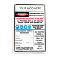 Construction Site Entry Sign 3.5 kg info-sheet-type Custom Type 1 CON-S-C