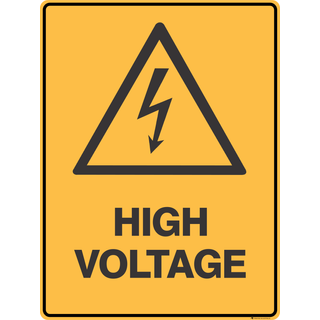High Voltage Sign 300 x 450 mm