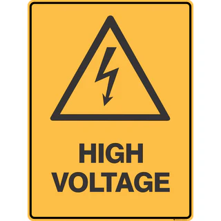 High Voltage Sign 300 x 450 mm
