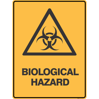 Biological Hazard Sign - Symbol 300 x 450 mm