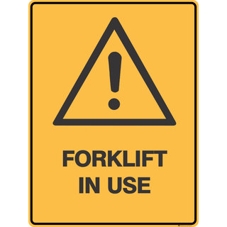 Forklift In Use Sign 300 x 450 mm 0.7 kg