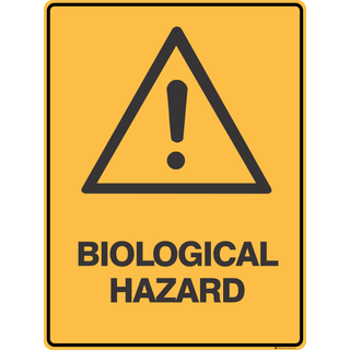 Biological Hazard Sign 300 x 450 mm