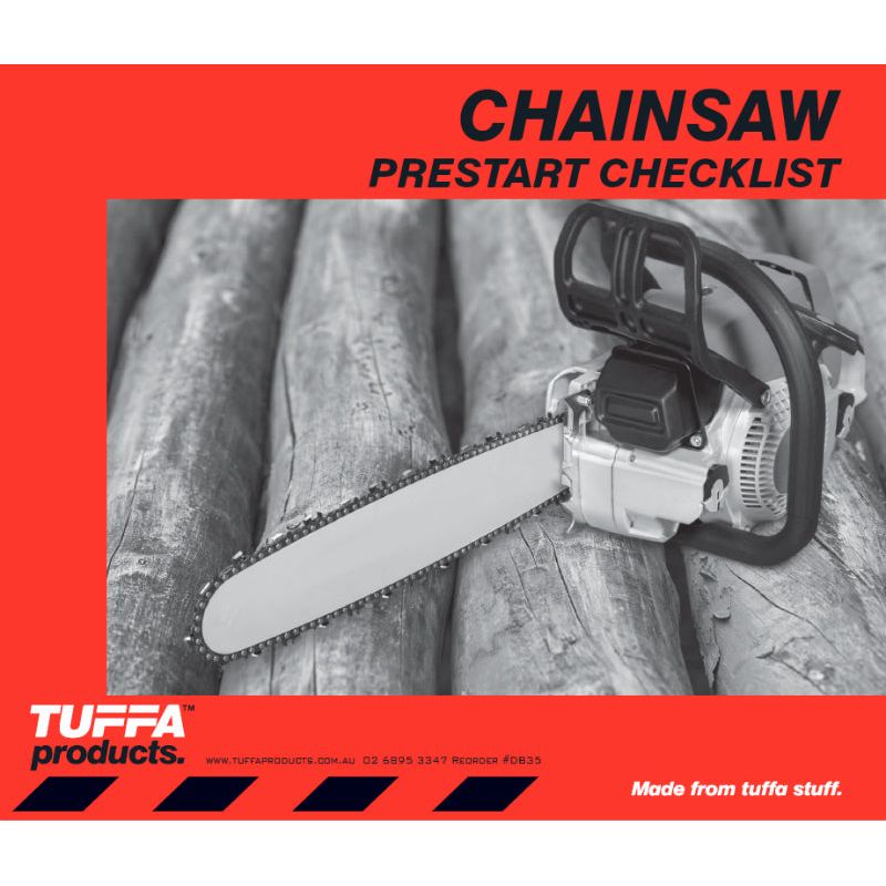 Chainsaw Prestart Checklist Books 2.1 kg