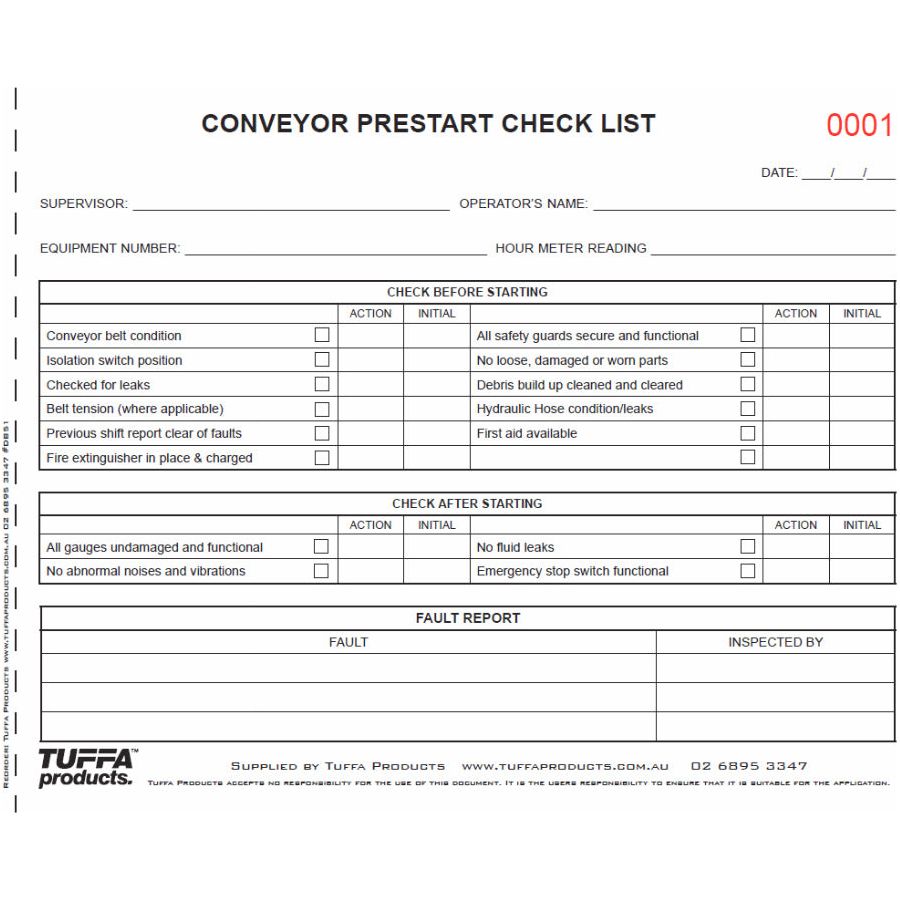 Conveyor-PreStart-Checklist-Books-Cover-3