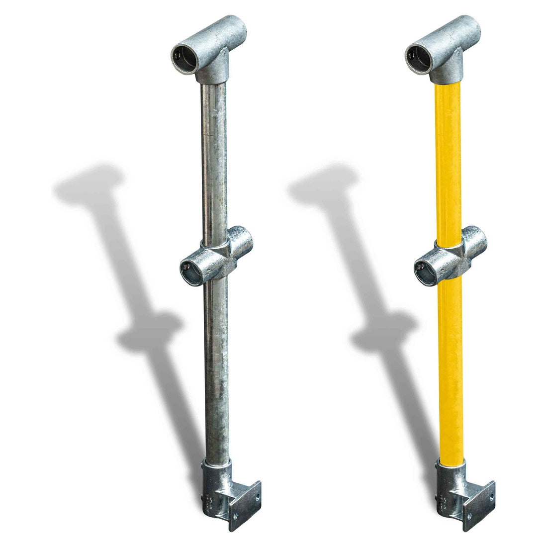 Cope Modular Rail - Angled Through Stanchion - Wall Mount