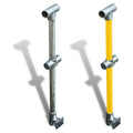 Cope Modular Handrail - Angled Through Stanchion - Wall Mount 35 kg Color Galvanised CMH-ATS-WM-G