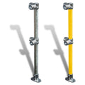 Cope Modular Handrail - Corner Stanchion (Horz) - Base Mount 35 kg Color Galvanised CMH-CS-HA-BM-G
