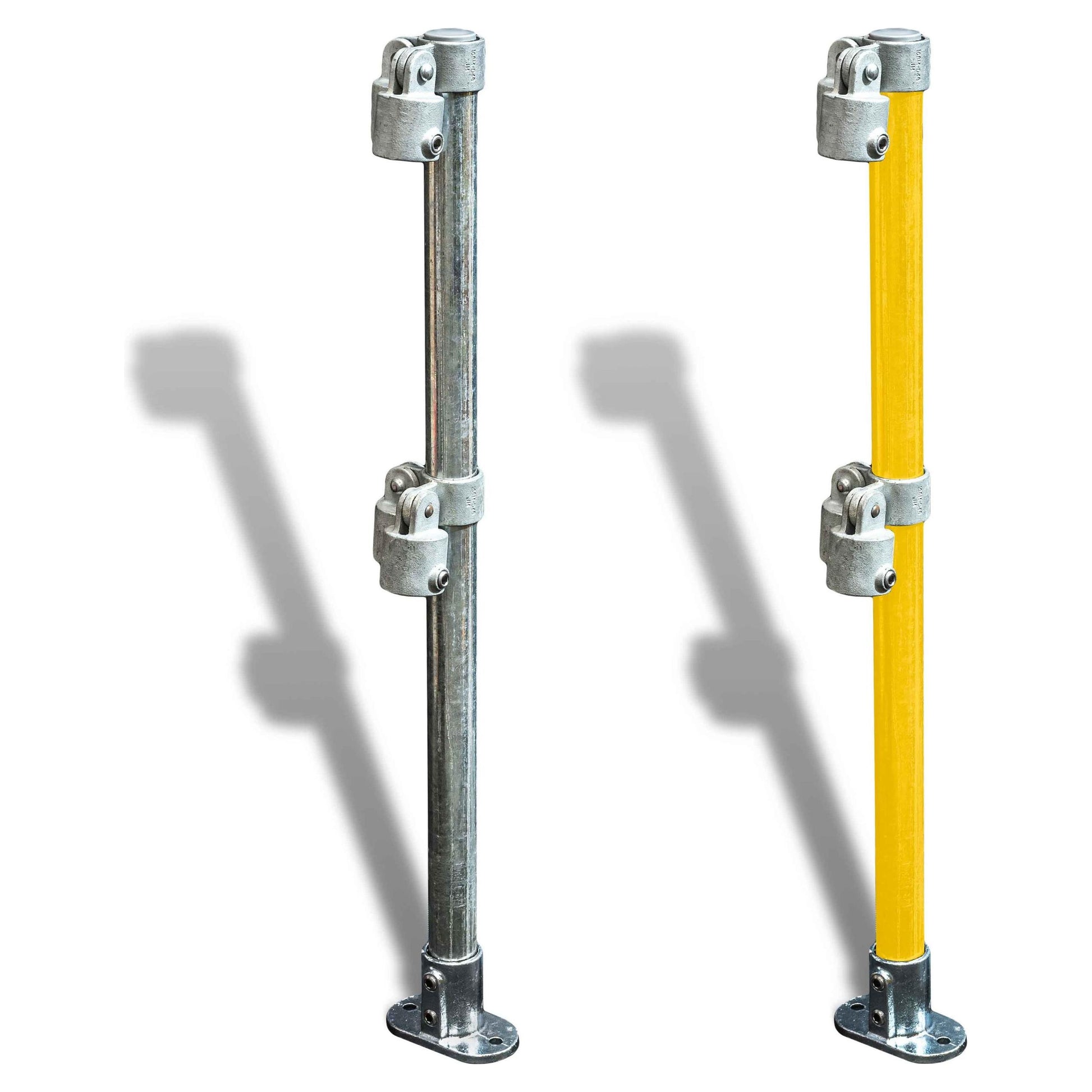 Cope – Corner Stanchion (Vert Adjustable) – Base Mount 35 kg Color Galvanised CMH-CS-VA-BM-G