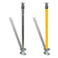 Cope Modular Rail - DDA Stanchion (Straight Base) - Wall Mount 35 kg Color Yellow CMH-DDA-S-SB-WM-Y