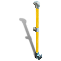 Cope Modular Handrail - End Stanchion (Rise) - Wall Mount
