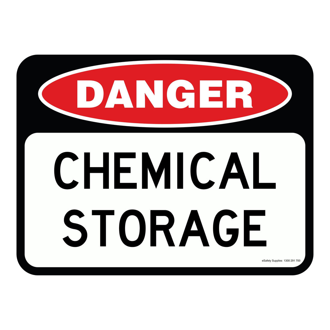 Danger Sign - Chemical Storage 3.5 kg 300mm x 450mm