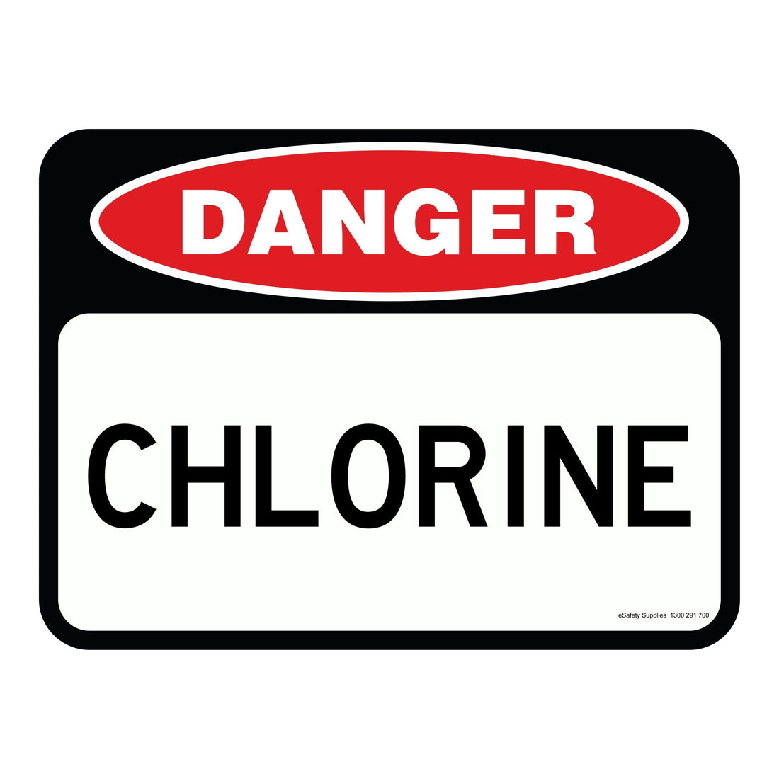 Danger Sign - Chlorine 3.5 kg 300mm x 450mm