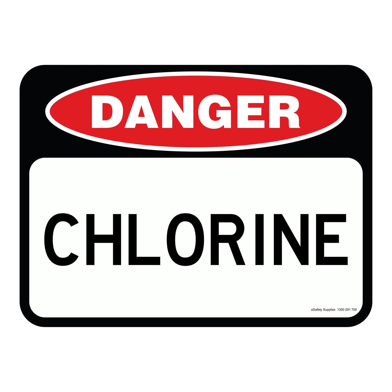 Danger Sign - Chlorine 3.5 kg 300mm x 450mm